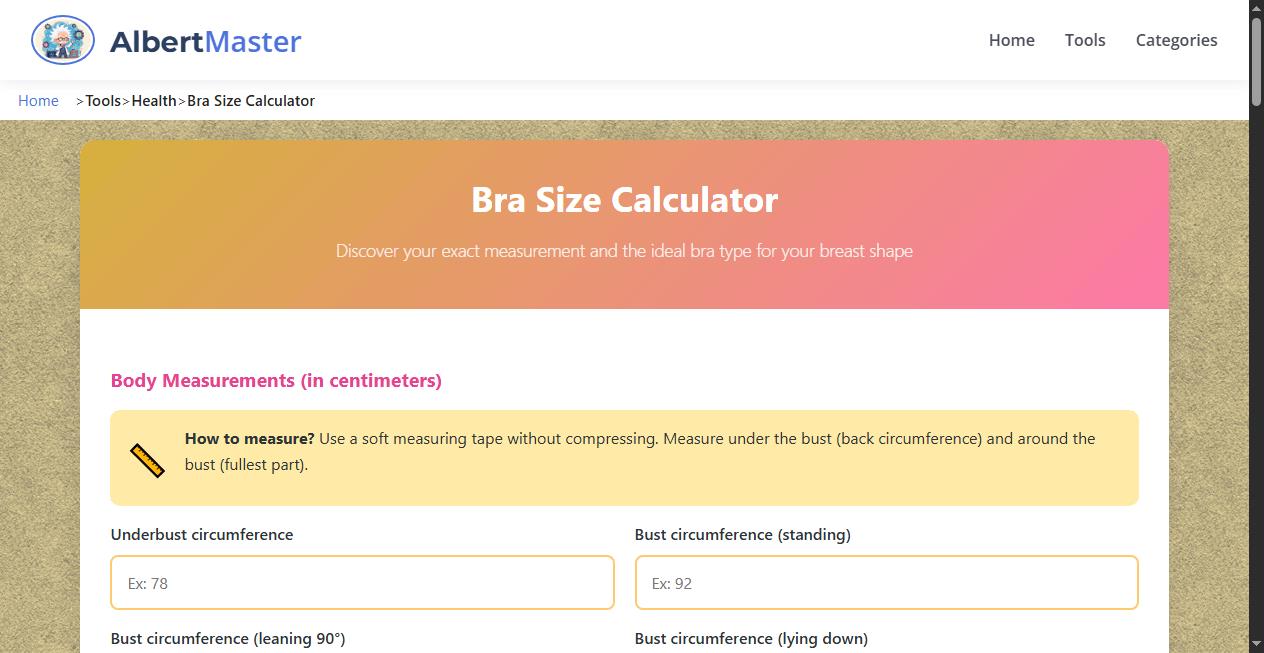 Bra Size Calculator