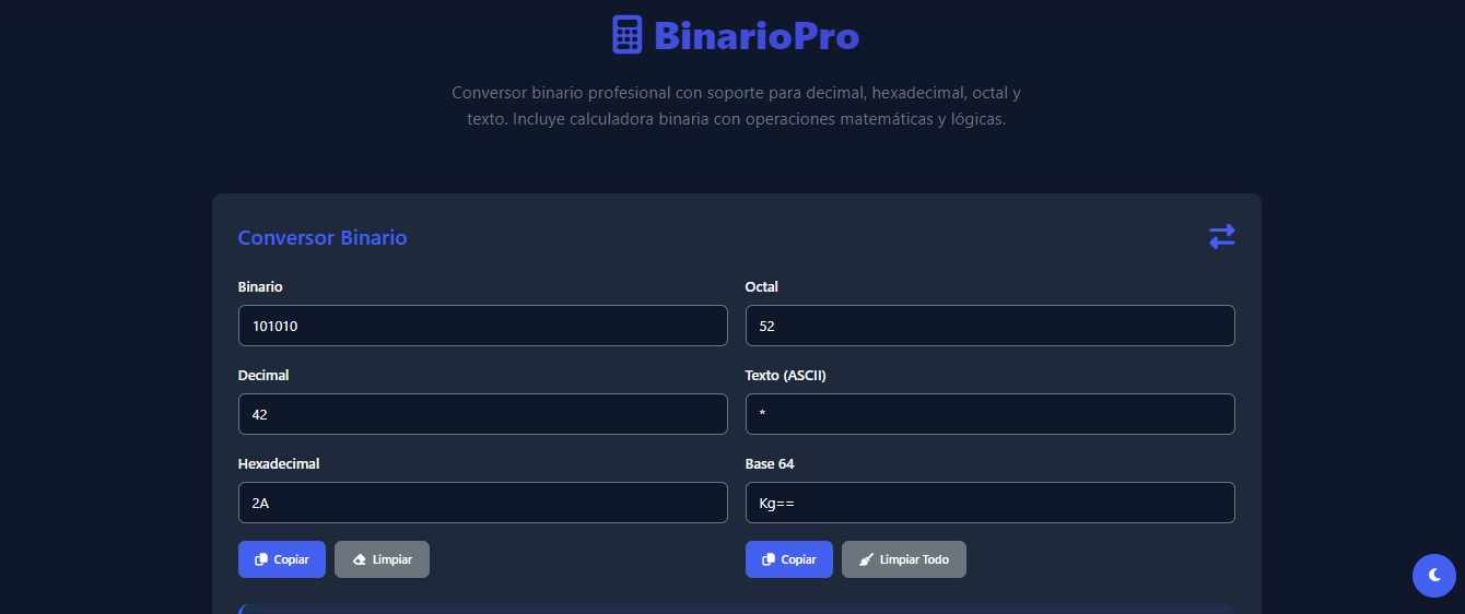 BinarioPro | Binary Converter