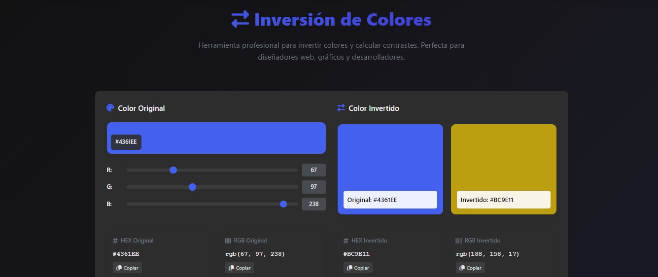 Professional Color Inversion Tool