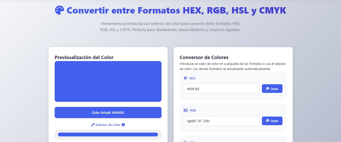 Professional Color Selector and Converter