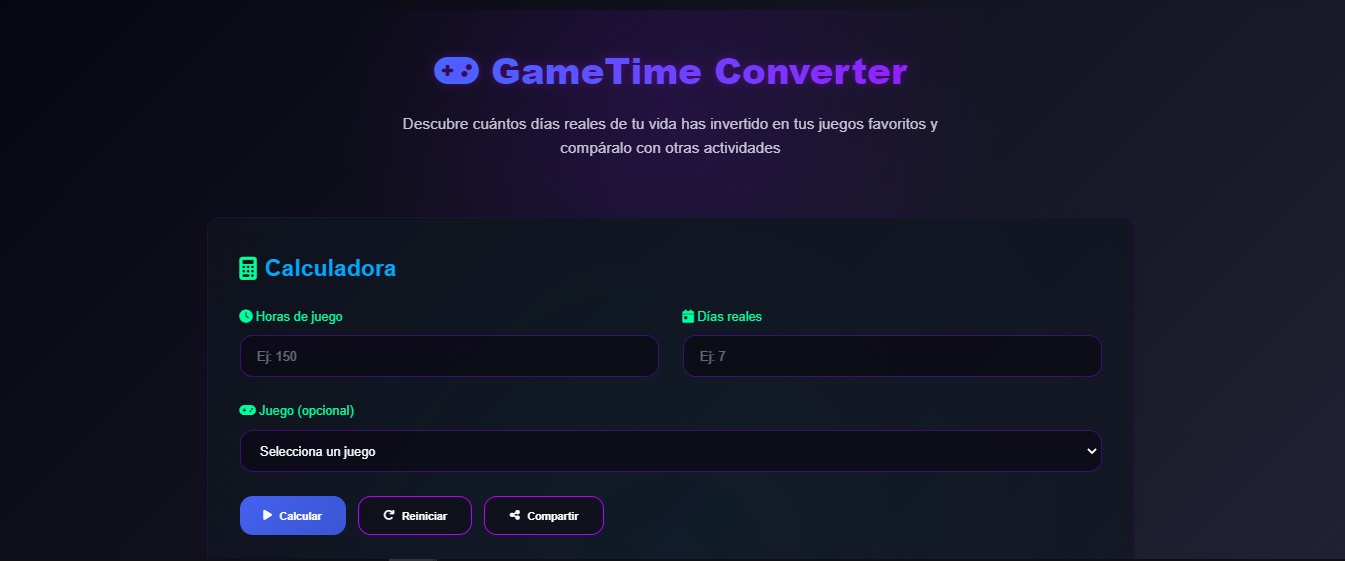 GameTime Converter