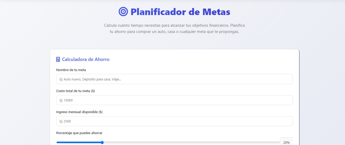 Financial Goals Planner