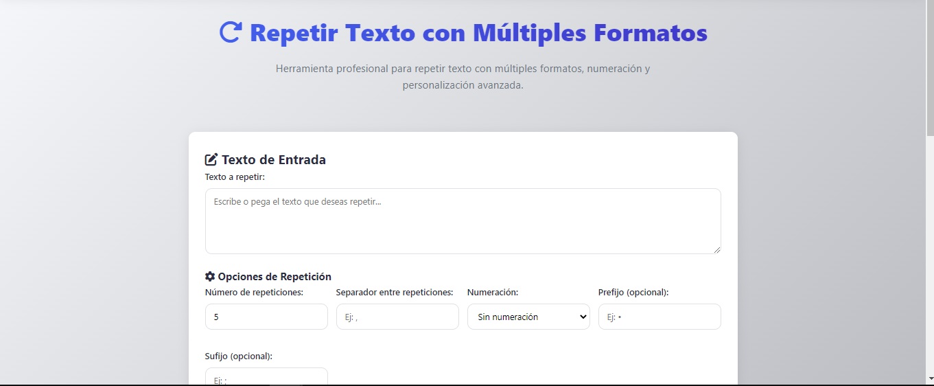 Advanced Text Repeater