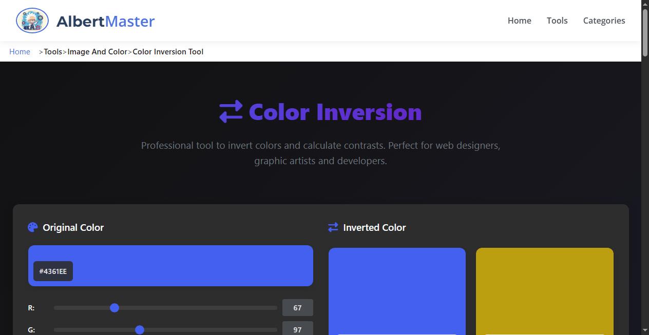 Professional Color Inversion Tool