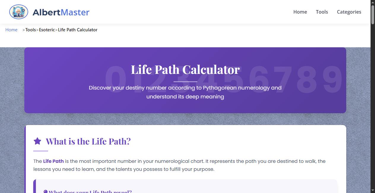 Life Path Calculator