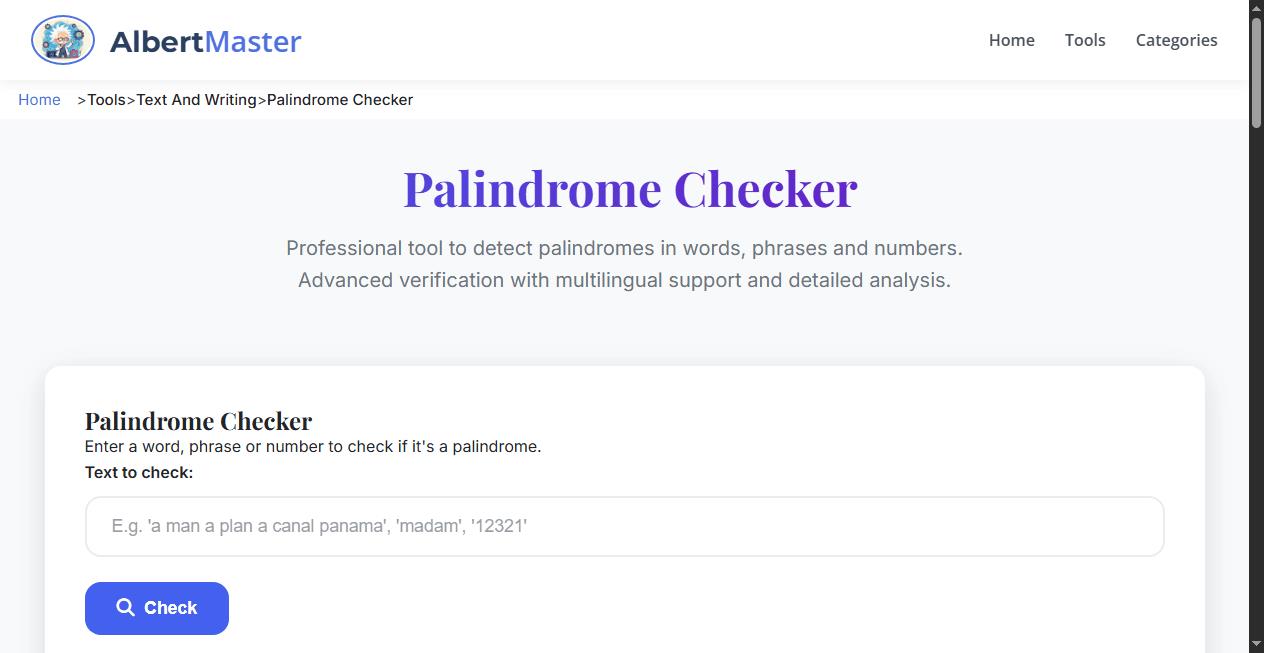 Advanced Palindrome Checker