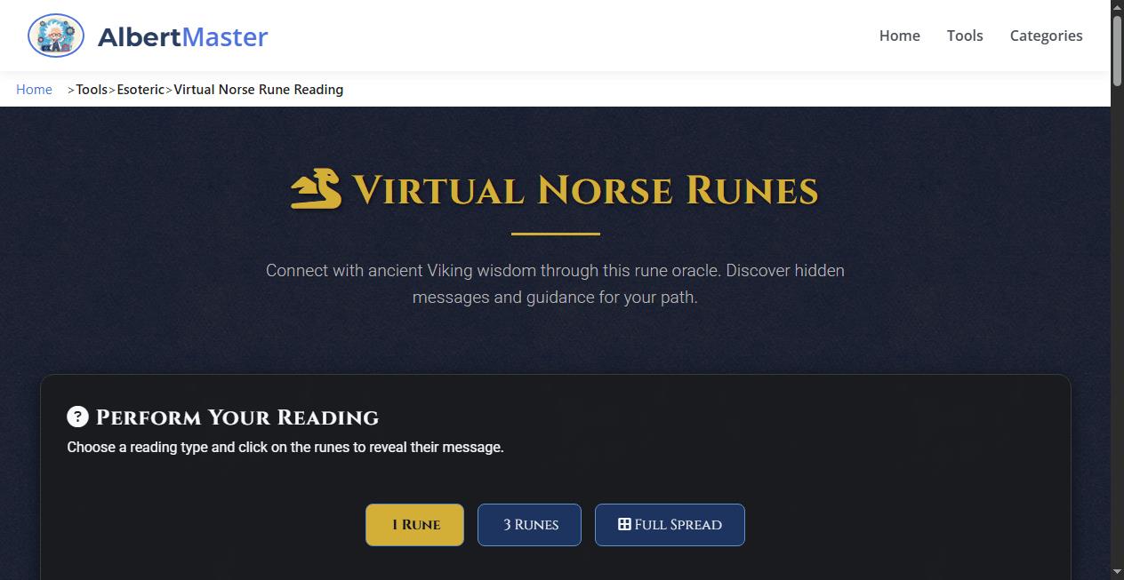 Nordic Runes - Virtual Reading