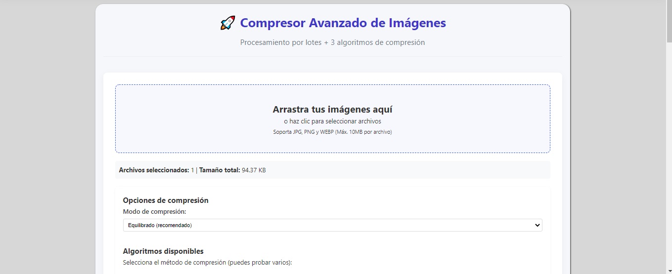Compresor Avanzado de Imágenes