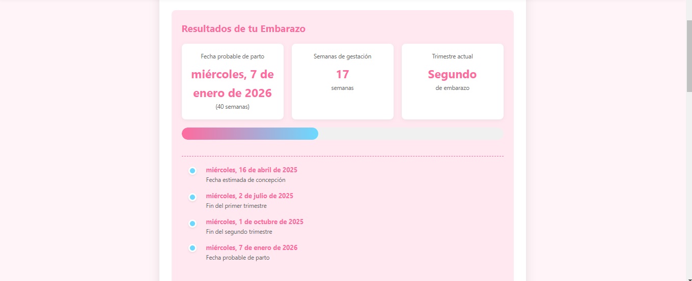 Calculadora de Embarazo