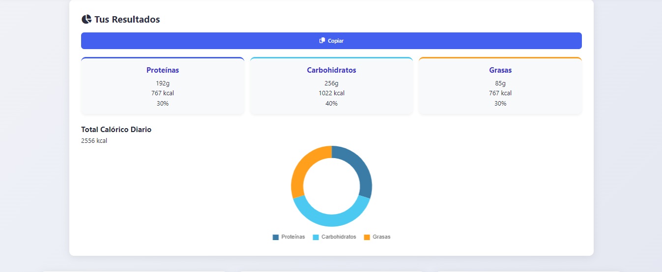 Calculadora de Macronutrientes