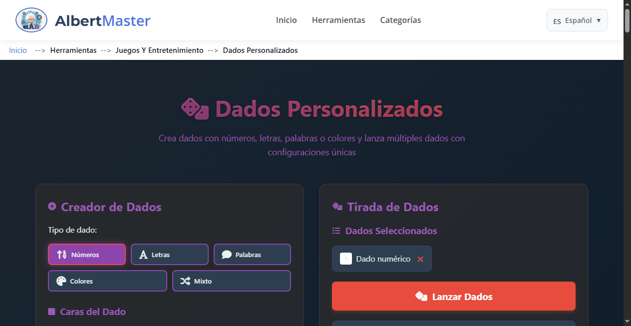 Dados Personalizados