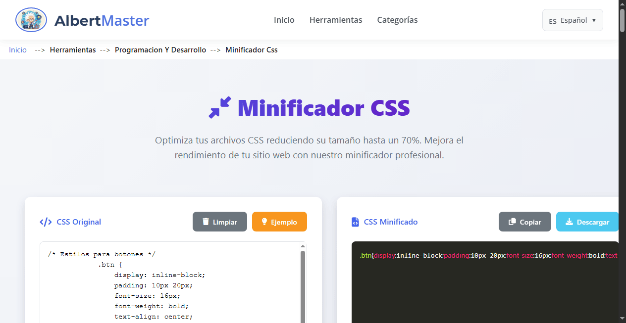 CSS Minificador