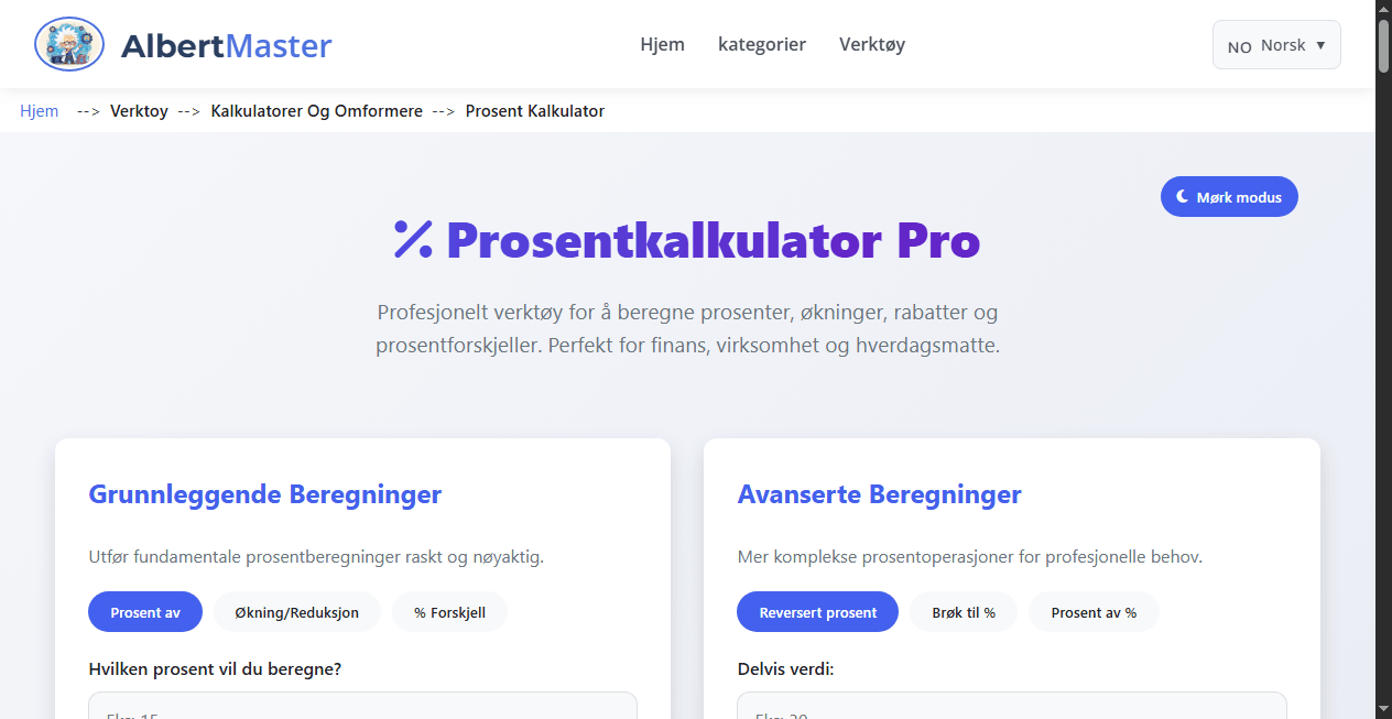 Prosentkalkulator