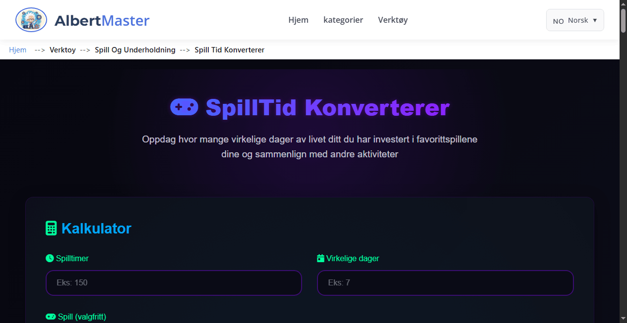 GameTime Converter